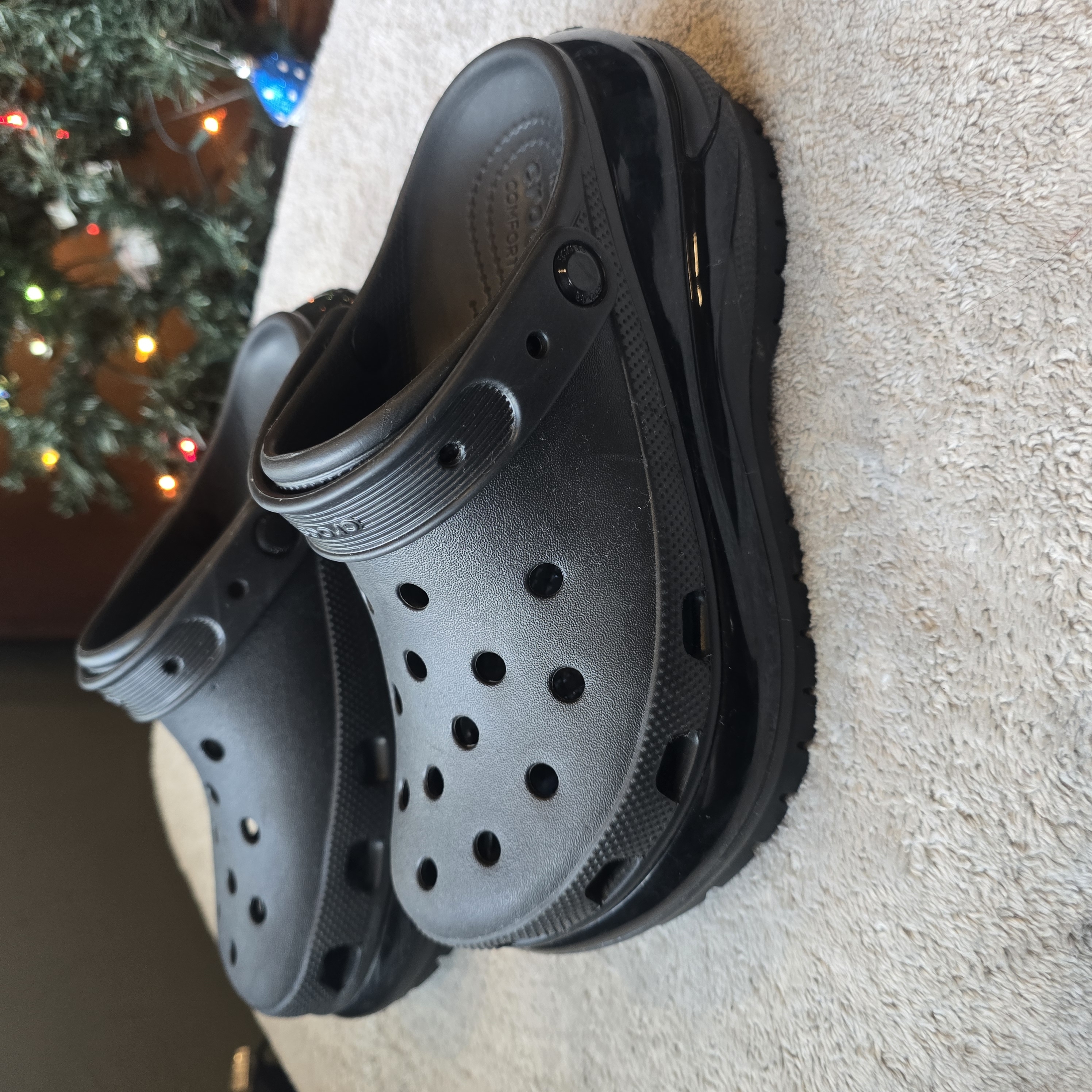 Crocs Black Platform Clogs